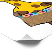 Impression Photo Dessin de Hula Dancer Giraffe (Coin)