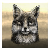 Impression Photo Dessin de la face Fox (Devant)