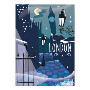 Impression Photo Dessin de Londres victorien