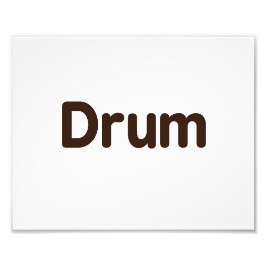 Impression Photo dessin de musique brun (Devant)