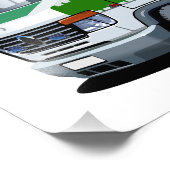 Impression Photo Dessin de police Van (Coin)