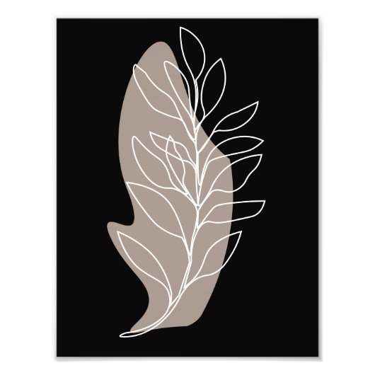 Impression Photo dessin d'embranchement abstrait (Devant)