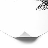 Impression Photo Dessin du guerrier noir dynamique Samurai (Coin)