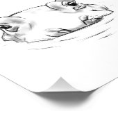 Impression Photo Dessin hippo mignon (Coin)