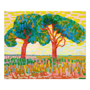 Impression Photo Deux arbres, 1910 par Jacoba van Heemskerck