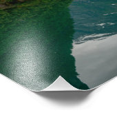 Impression Photo Deux bateaux à rames avec réflexion dans un plan d (Coin)