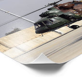 Impression Photo Deux Hélicoptères Irakiens Mi-17 Hip (Coin)