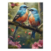 Impression Photo Deux oiseaux en amour Imprimer (Devant)