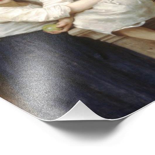 Impression Photo Deux Soeurs, 1901, William Adolphe Bouguereau (Coin)