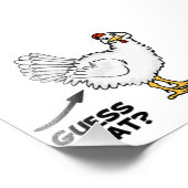 Impression Photo Devinez quel bouton de poulet (Coin)