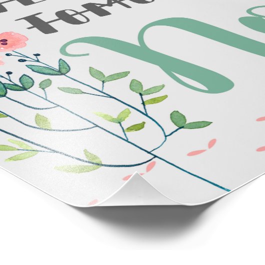 Impression Photo Devis Floral Imprimer, Devis Inspirant (Coin)