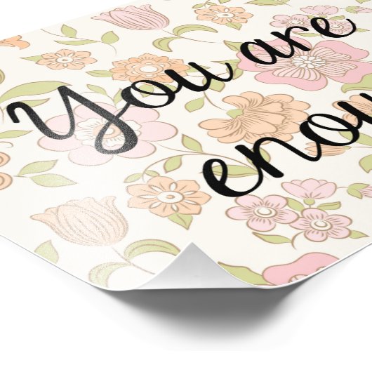 Impression Photo Devis Floral Imprimer, Devis Inspirant (Coin)