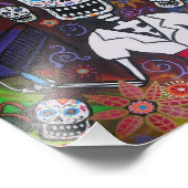 Impression Photo Dia de los Muertos Infirmière peinture (Coin)