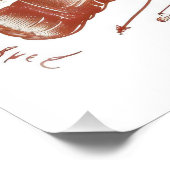 Impression Photo Diagramme de Steak Old School (Coin)