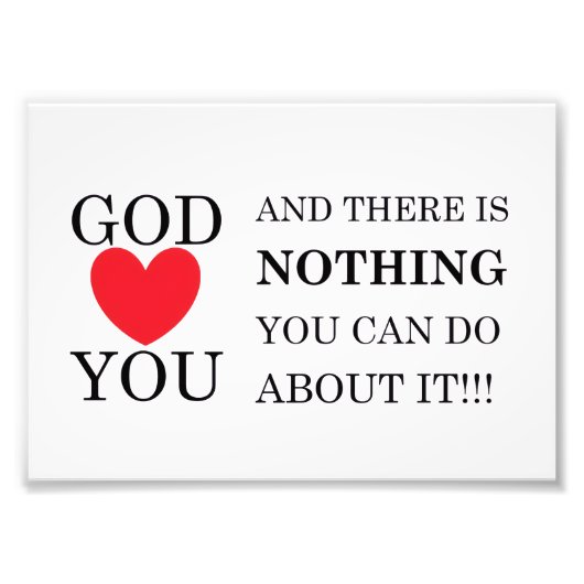 Impression Photo Dieu Coeur toi (Devant)