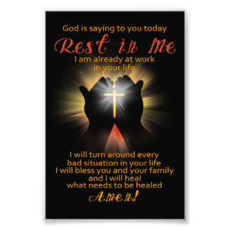 Impression Photo Dieu vous dit aujourd'hui