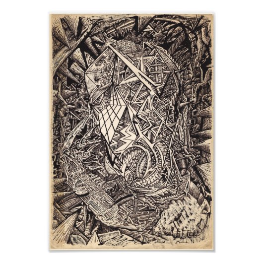 Impression Photo Diffracté (Habitant de la caverne) Agrandissement  (Devant)