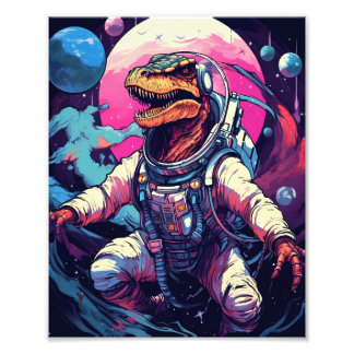 Impression Photo Dino Dans L'Espace
