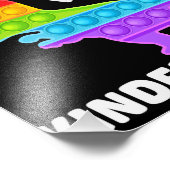 Impression Photo Dinosaur Poppin My Way Through Kindergarten (Coin)