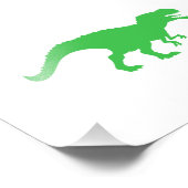 Impression Photo Dinosaur T-Rex - Choose background color (Coin)