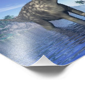 Impression Photo dinosaure Argentinosaurus - rendu 3D (Coin)