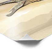 Impression Photo dinosaure de Spinosaurus dans le désert - rendu 3D (Coin)