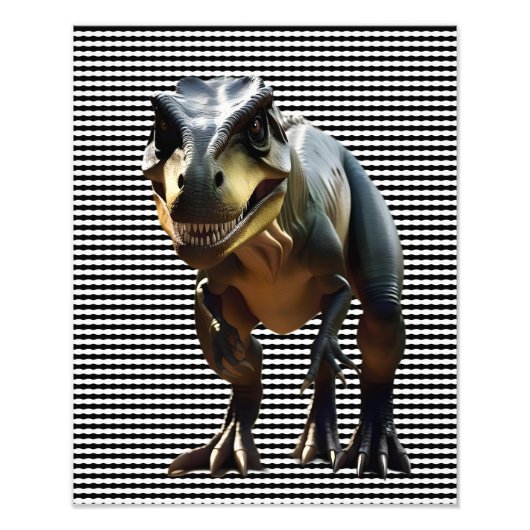 Impression Photo Dinosaure T-Rex, Scary, (Devant)