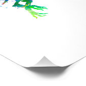 Impression Photo dinosaurio Tyrannosaurus rex silueta en acuarela (Coin)