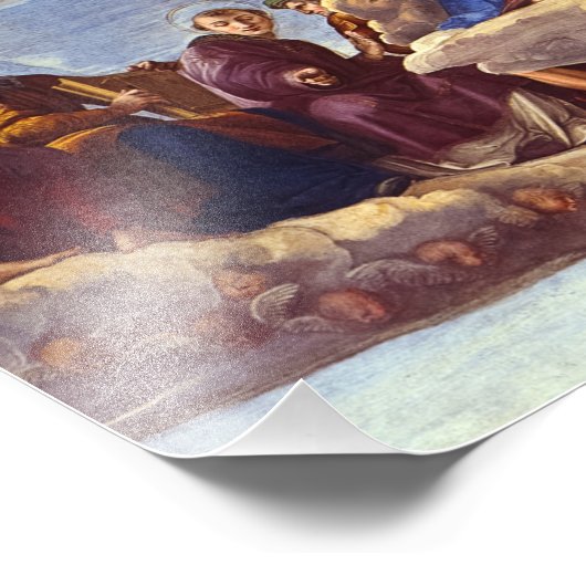 Impression Photo Disputation du Saint Sacrement par Raphael (Coin)