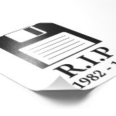 Impression Photo Disquette Repose en paix RIP (Coin)