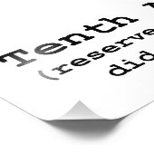 Impression Photo Dixième amendement à la Constitution des États-Uni (Coin)