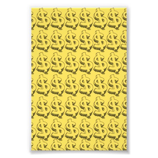 Impression Photo dollar or (Devant)