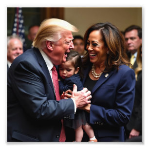Impression Photo Donald Trump Kamala harris