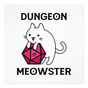 Impression Photo Donjon Meowster Chat Drôle