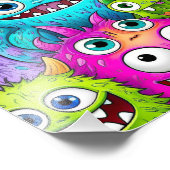 Impression Photo Doodles de monstre mignons (Coin)