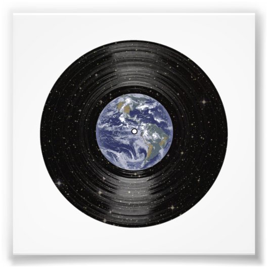 Impression Photo Dossier Earth In Space Vinyl LP (Devant)