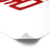 Impression Photo Double Bonheur Rouge foncé - Élégant (Coin)