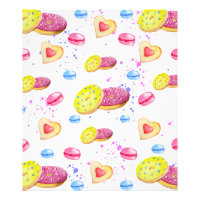 Doux beignets avec motif vitré coloré