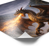 Impression Photo Dragon Battle Home & Gaming Room Decor (Coin)