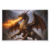 Impression Photo Dragon Battle Home & Gaming Room Decor (Devant)
