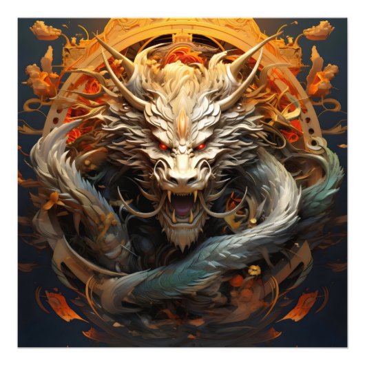 Impression Photo Dragon chinois (Devant)