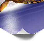 Impression Photo Dragon d'or Imaginaire mythique Créature Ciel pour (Coin)