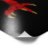 Impression Photo Dragon rouge chinois doux (Coin)