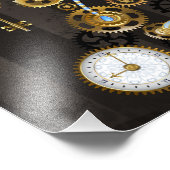 Impression Photo Dragonflies de Steampunk sur arrière - plan rayé b (Coin)