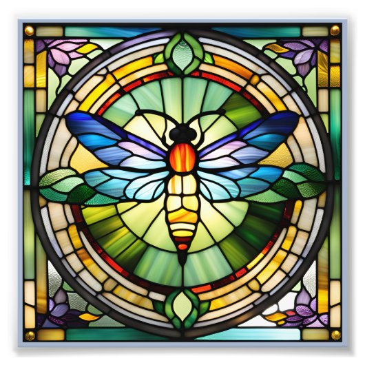 Impression Photo Dragonfly en verre (Devant)