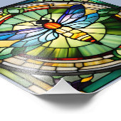 Impression Photo Dragonfly en verre (Coin)
