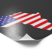 Impression Photo Drapeau Afrique-Amérique Afrique États-Unis (Coin)