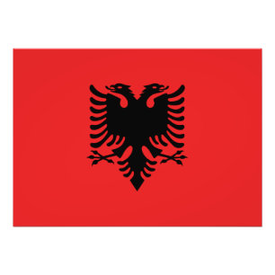 Impression Photo Drapeau albanais patriotique