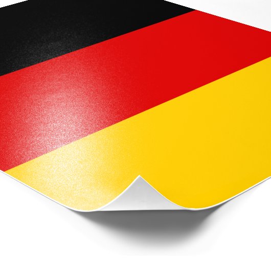 Impression Photo Drapeau allemand (Coin)