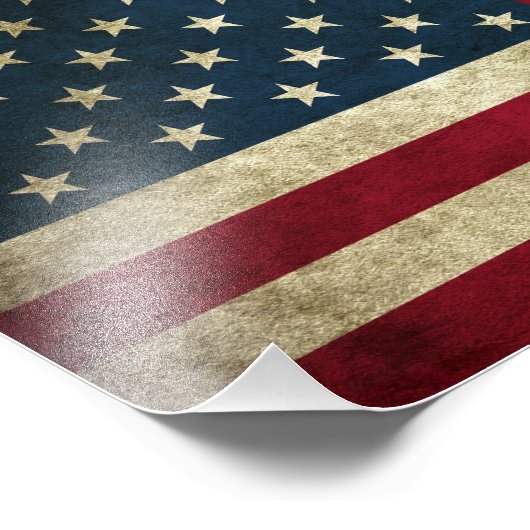 Impression Photo Drapeau américain (Coin)